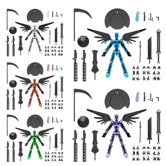 3D Printed Multi-jointed Movable Action Figures Desktop Decorations Shapeshift Robot Mannequin Toy Kids Parent-children Gifts - ToylandEU