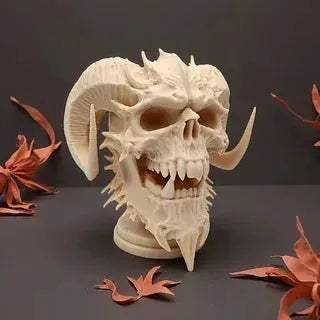 3D Printed Skull Demon Statue High Precision Gothic Ornament - ToylandEU