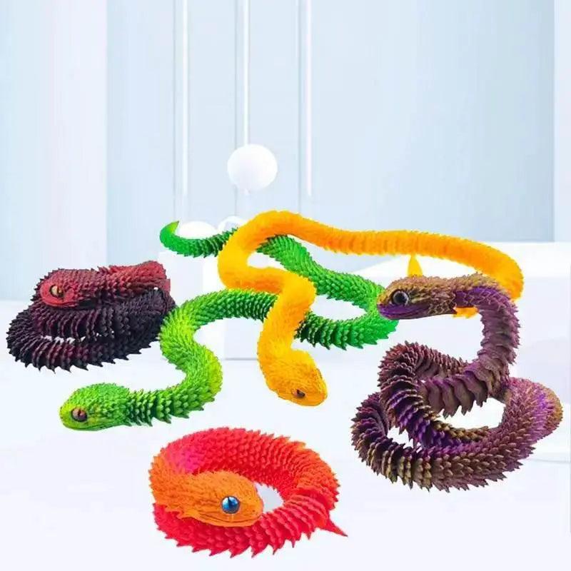  3D Printed Snake Desktop Articulated Snake Collectibles -  ToylandEU™