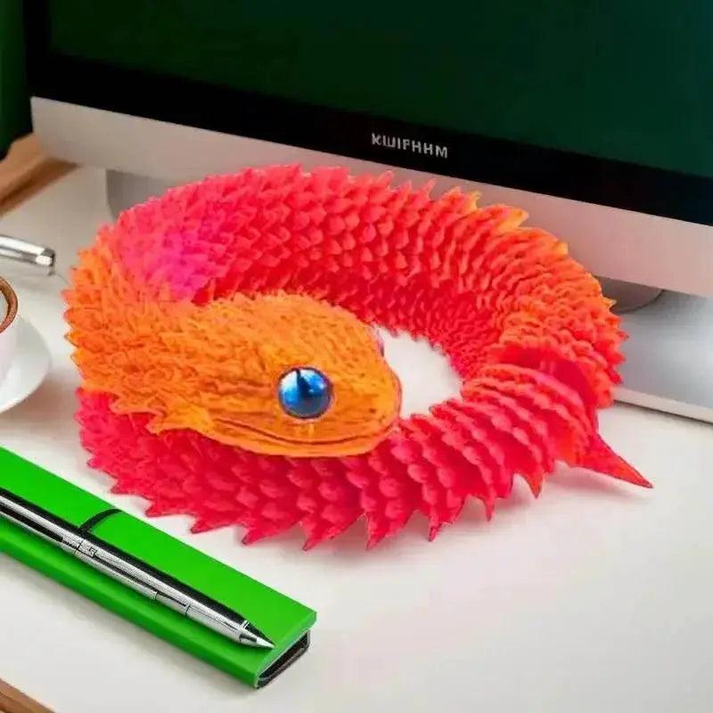  3D Printed Snake Desktop Articulated Snake Collectibles -  ToylandEU™