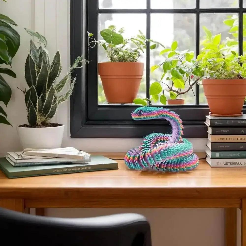  3D Printed Snake Desktop Articulated Snake Collectibles -  ToylandEU™