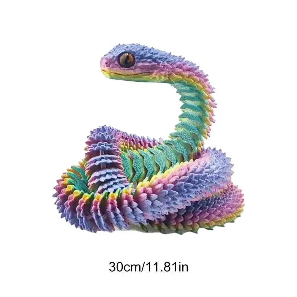 3D Printed Snake Desktop Articulated Snake Collectibles -  ToylandEU™
