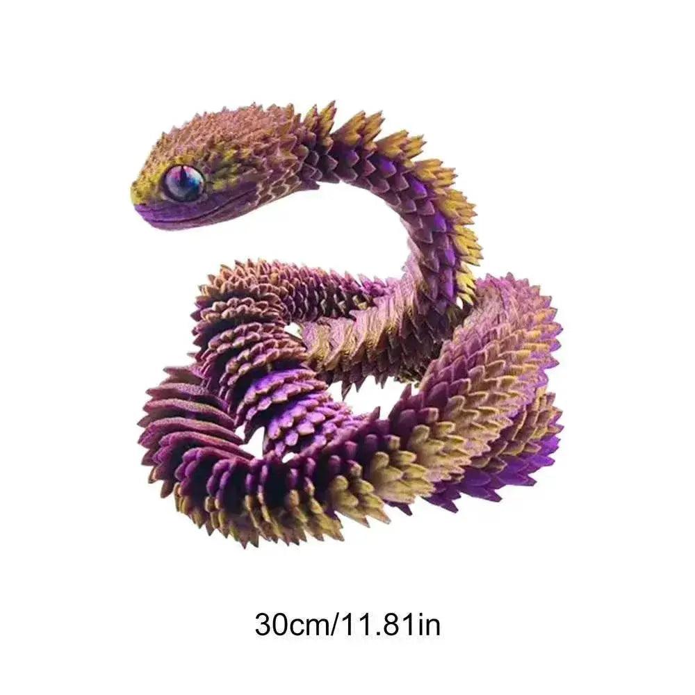  3D Printed Snake Desktop Articulated Snake Collectibles -  ToylandEU™