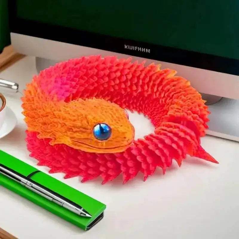  3D Printed Snake Desktop Articulated Snake Collectibles -  ToylandEU™