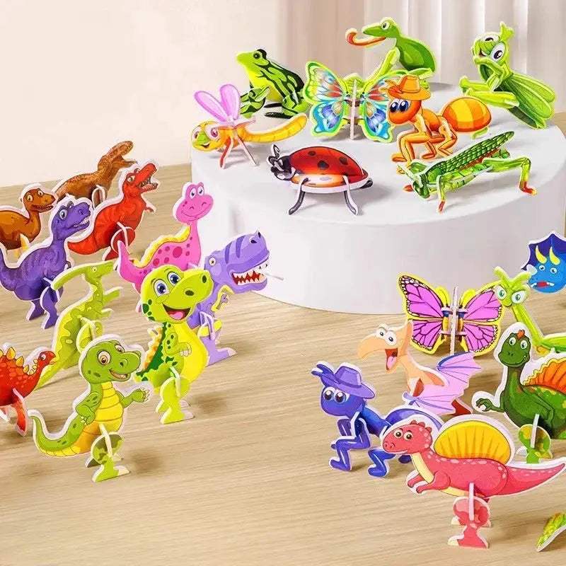  3D Puzzle Dinosaurs For Kids Glue Free 25 Piece DIY -  ToylandEU™