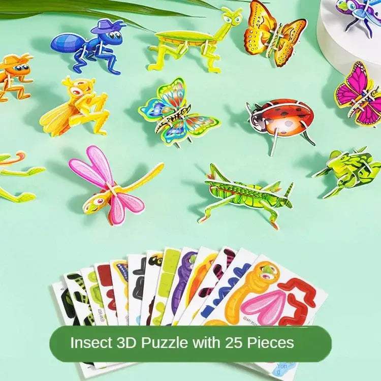  3D Puzzle Dinosaurs For Kids Glue Free 25 Piece DIY -  ToylandEU™