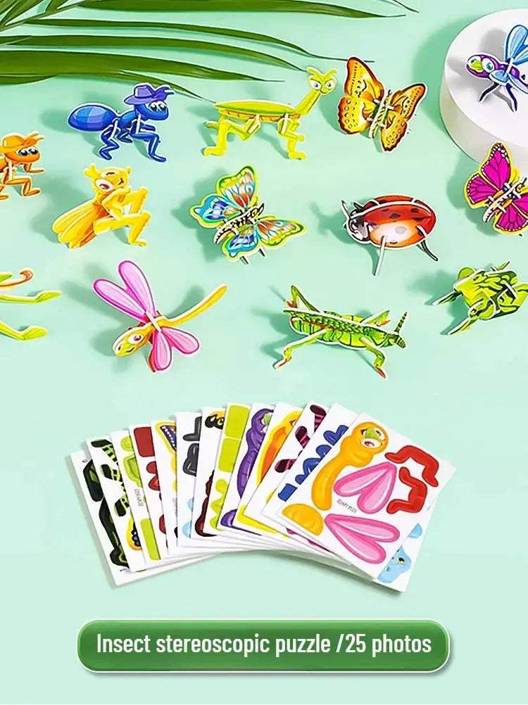 3D Puzzle For Kids Animal Paper Toy Educational Fun - ToylandEU