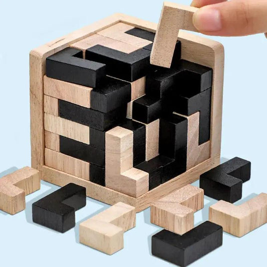  3D Puzzle Luban Interlocking Wooden Toy Educational -  ToylandEU™