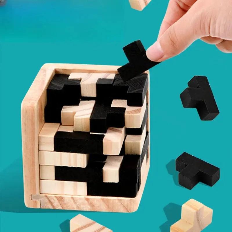  3D Puzzle Luban Interlocking Wooden Toy Educational -  ToylandEU™