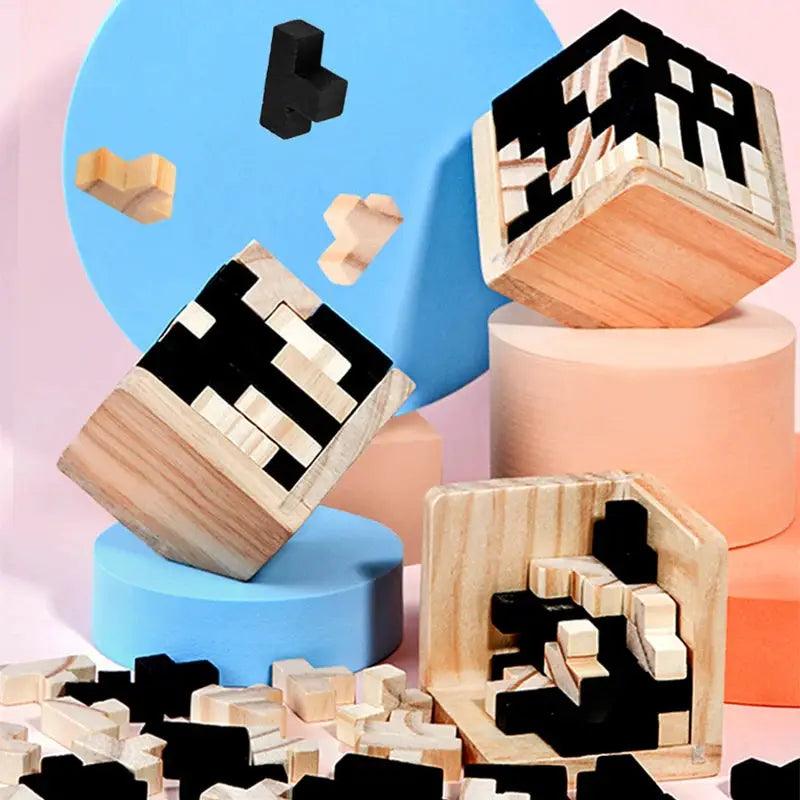  3D Puzzle Luban Interlocking Wooden Toy Educational -  ToylandEU™
