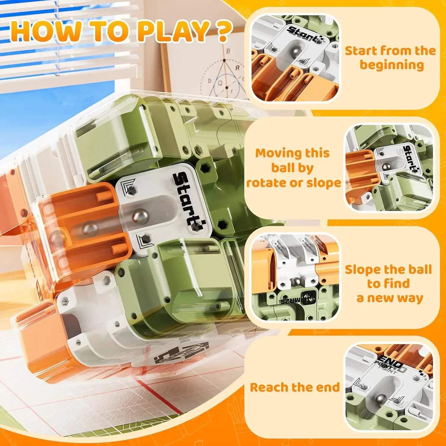  3D Puzzle Maze For Stress Relief Deluxe Brain Teaser -  ToylandEU™