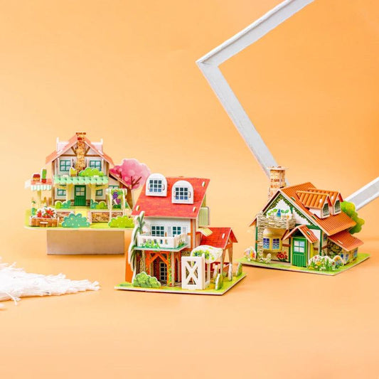  3D Puzzle | Paper House Model Ages 3-12 | Toylandeu™ 