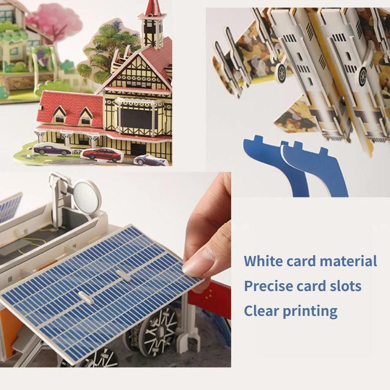  3D Puzzle | Paper House Model Ages 3-12 | Toylandeu™ 