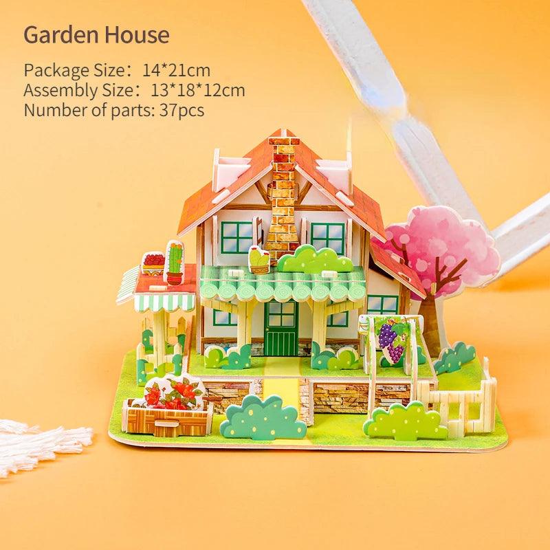  3D Puzzle | Paper House Model Ages 3-12 | Toylandeu™ 