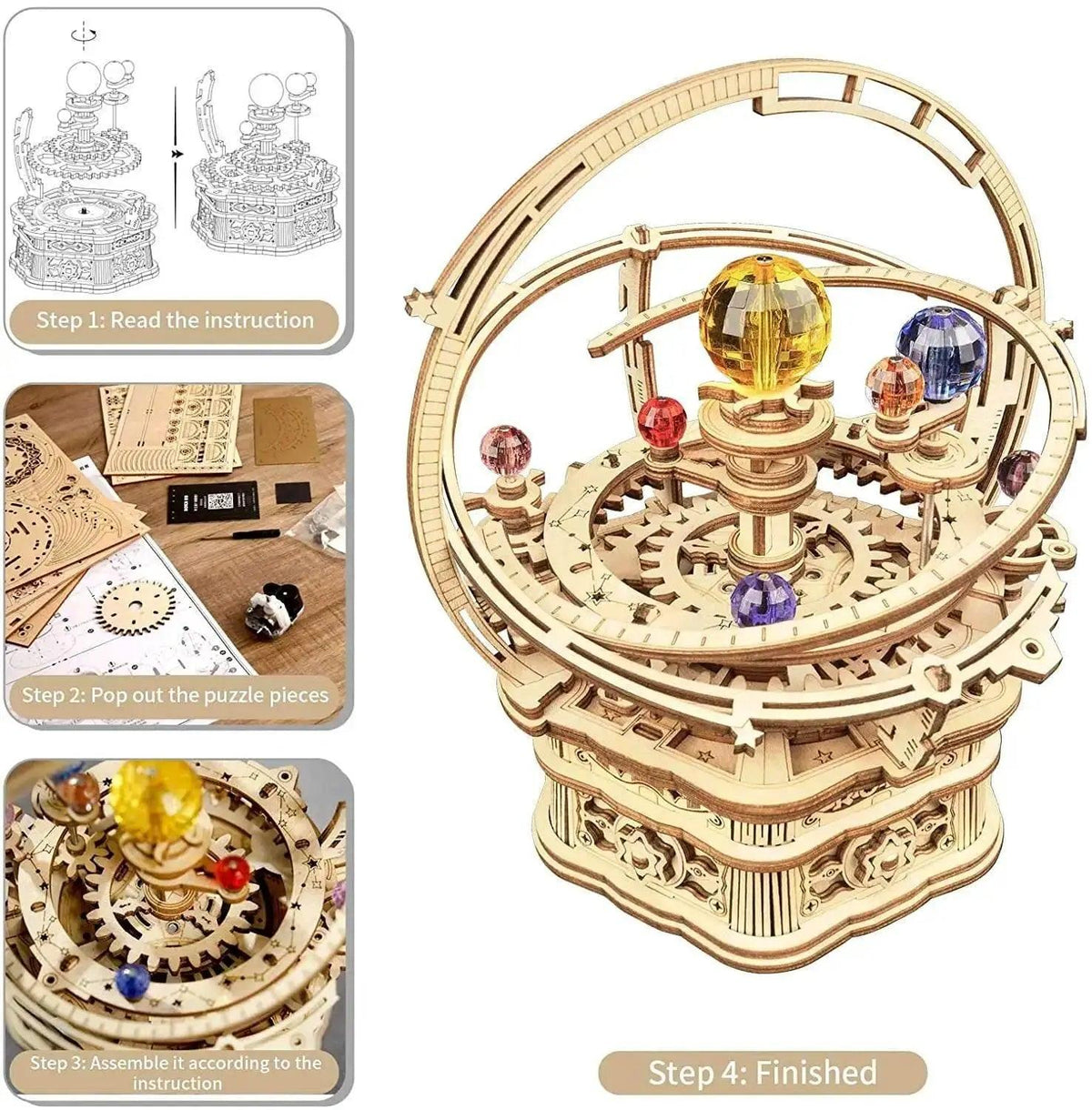  Robotime Rokr 84pcs Rotatable DIY 3D Starry Night Kit 3D Puzzle -  ToylandEU™