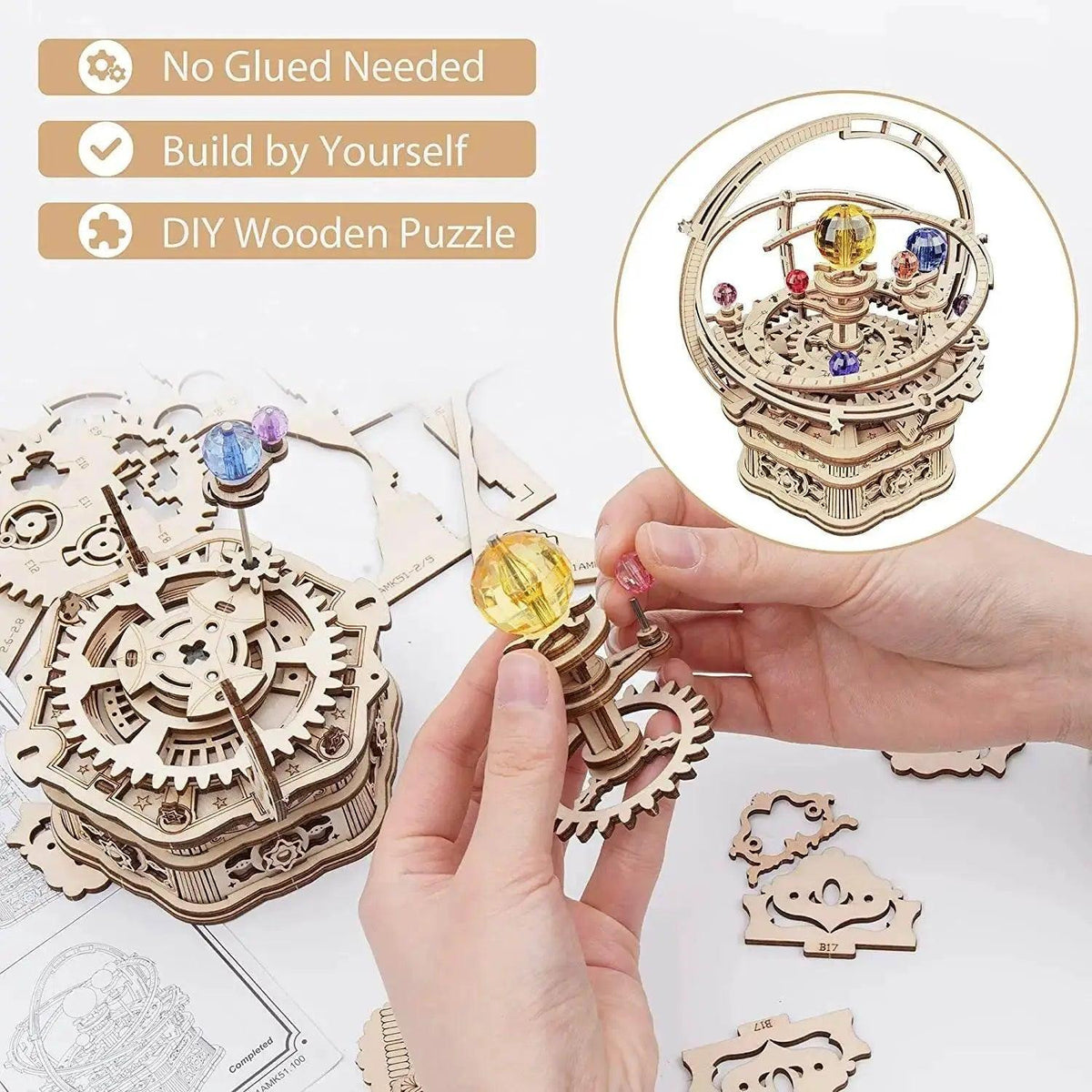  Robotime Rokr 84pcs Rotatable DIY 3D Starry Night Kit 3D Puzzle -  ToylandEU™