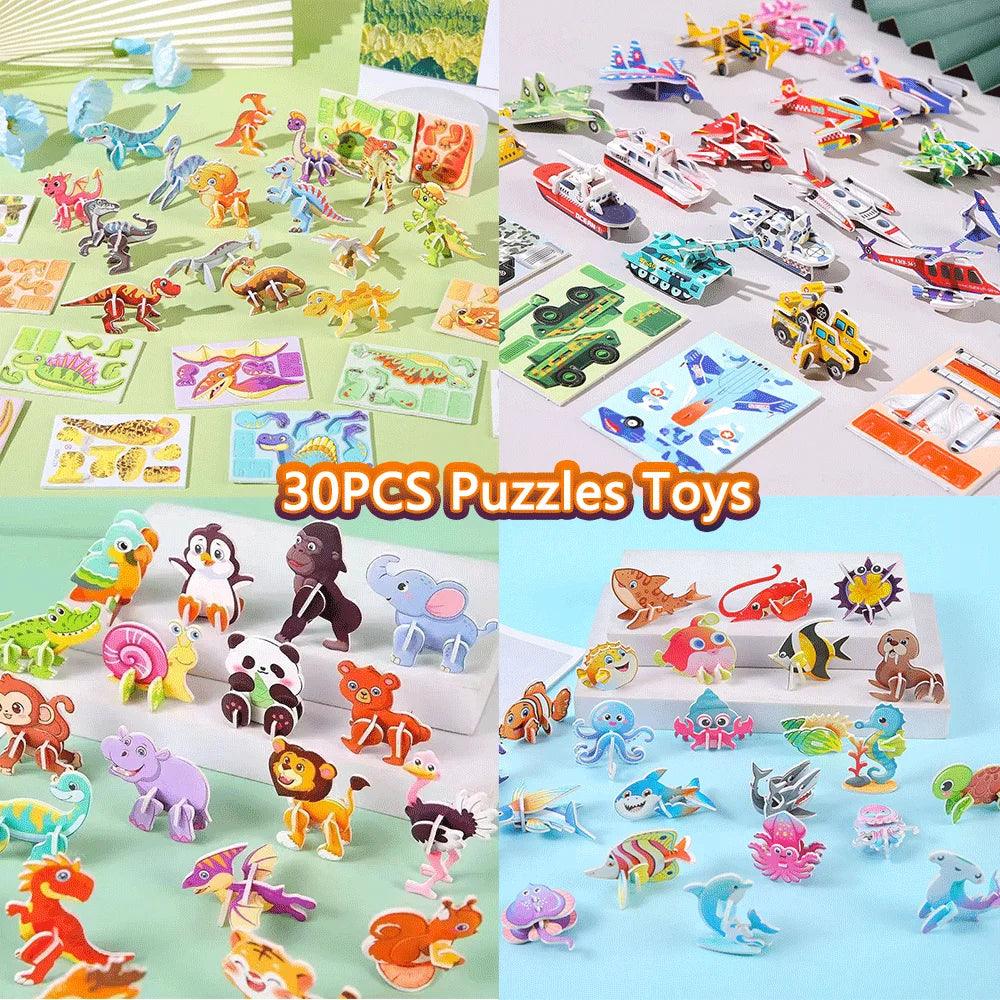  3D Puzzle Set | 30 Pieces For Kids | Toylandeu™ 