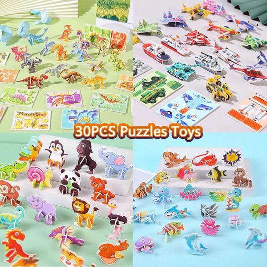  3D Puzzle Set | 30 Pieces For Kids | Toylandeu™ 