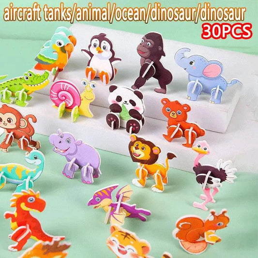  3D Puzzle Set For Kids Educational DIY Building CE -  ToylandEU™