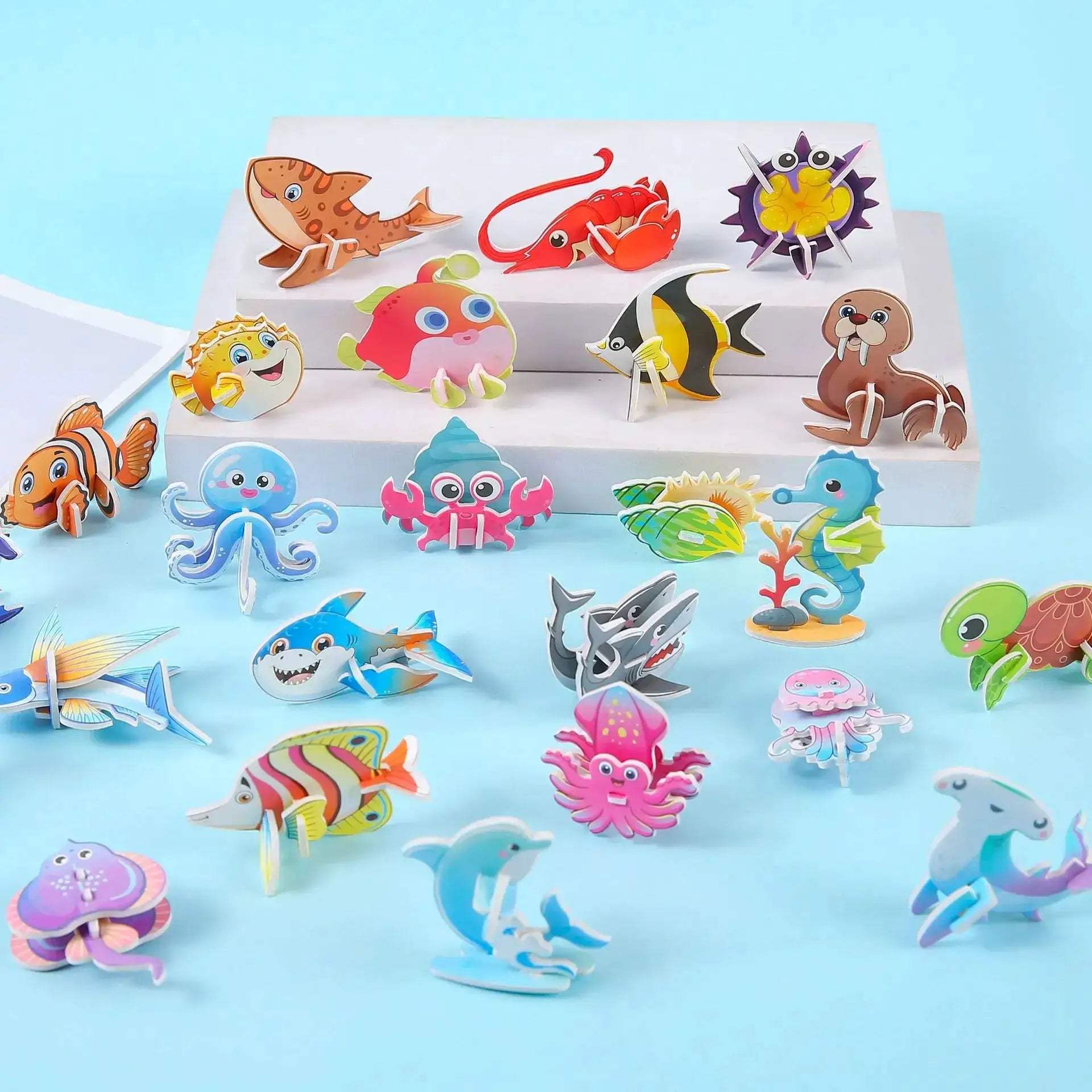 3D Puzzle Set for Kids Educational DIY Building Fun - ToylandEU