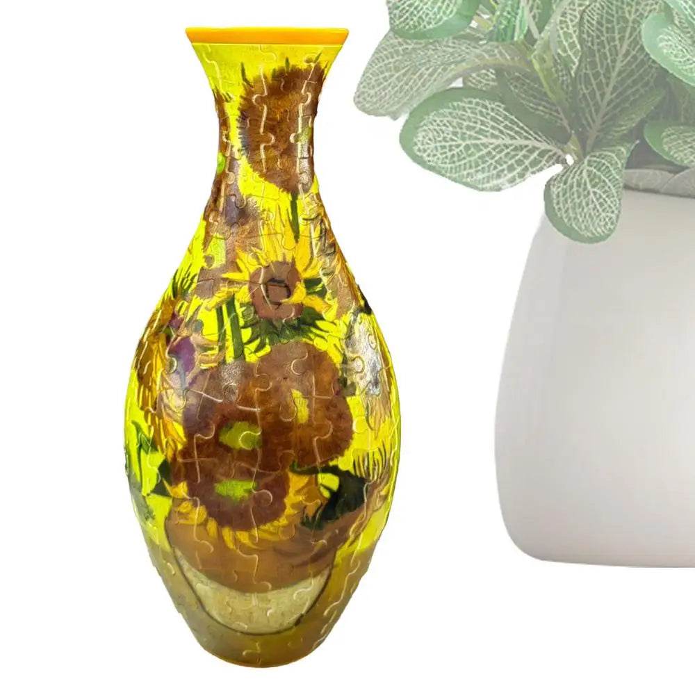 3D Puzzle Vase Flower Porcelain Design DIY Assembly Toy - ToylandEU