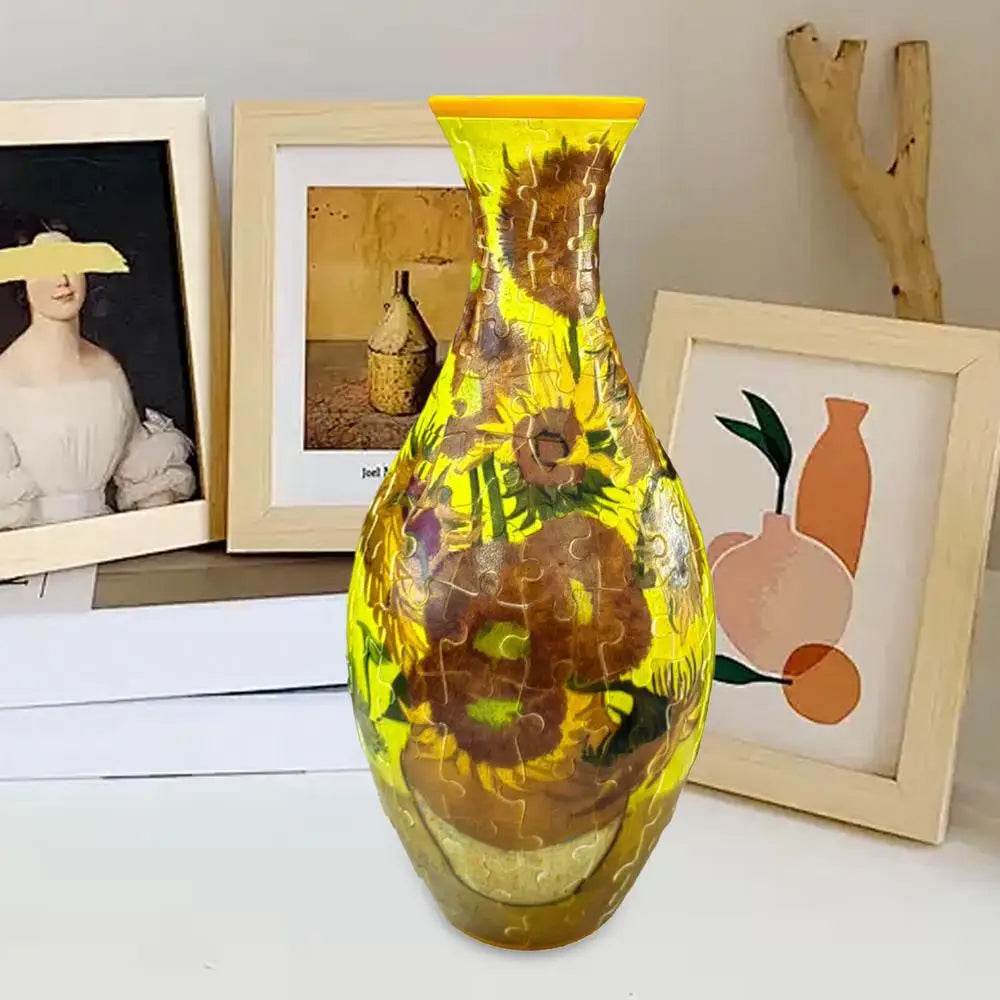 3D Puzzle Vase Flower Porcelain Design DIY Assembly Toy - ToylandEU