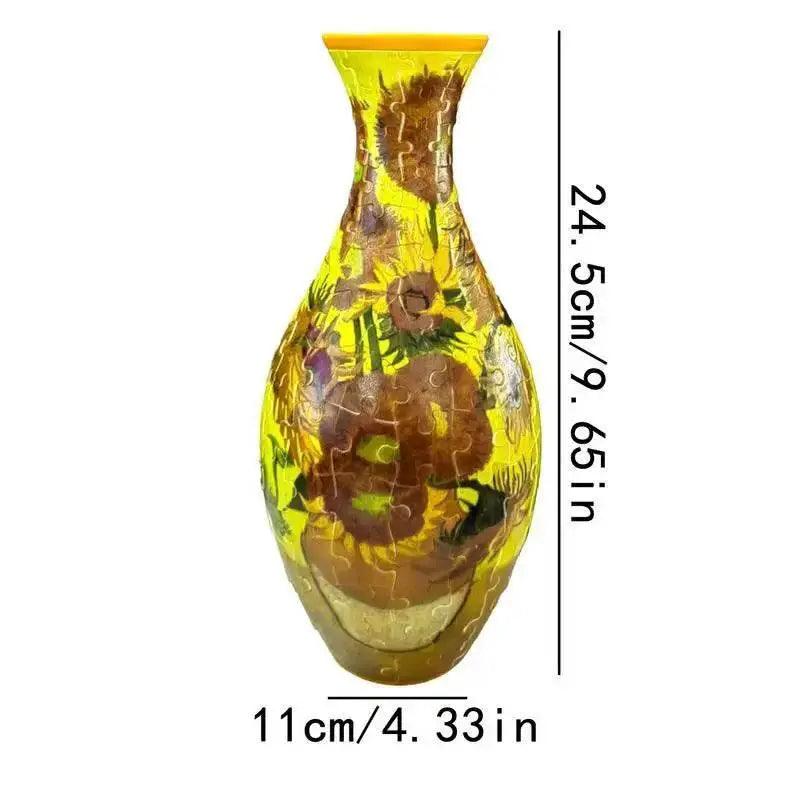  3D Puzzle Vase Flower Porcelain Design DIY Home Decor Gift -  ToylandEU™