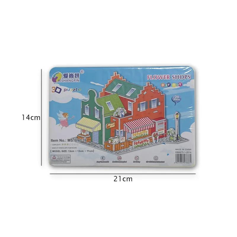 3D Puzzle | Villa House Castle Model | Cardboard Construction | Ages 6-14