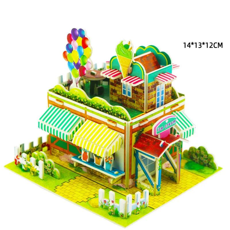 3D Puzzle | Villa House Castle Model | Cardboard Construction | Ages 6-14