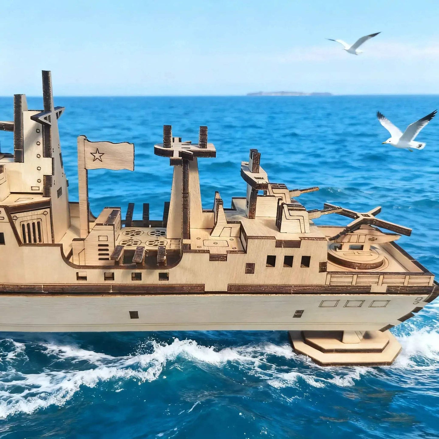  3D Puzzle Warship Model Christmas Edition Gift -  ToylandEU™