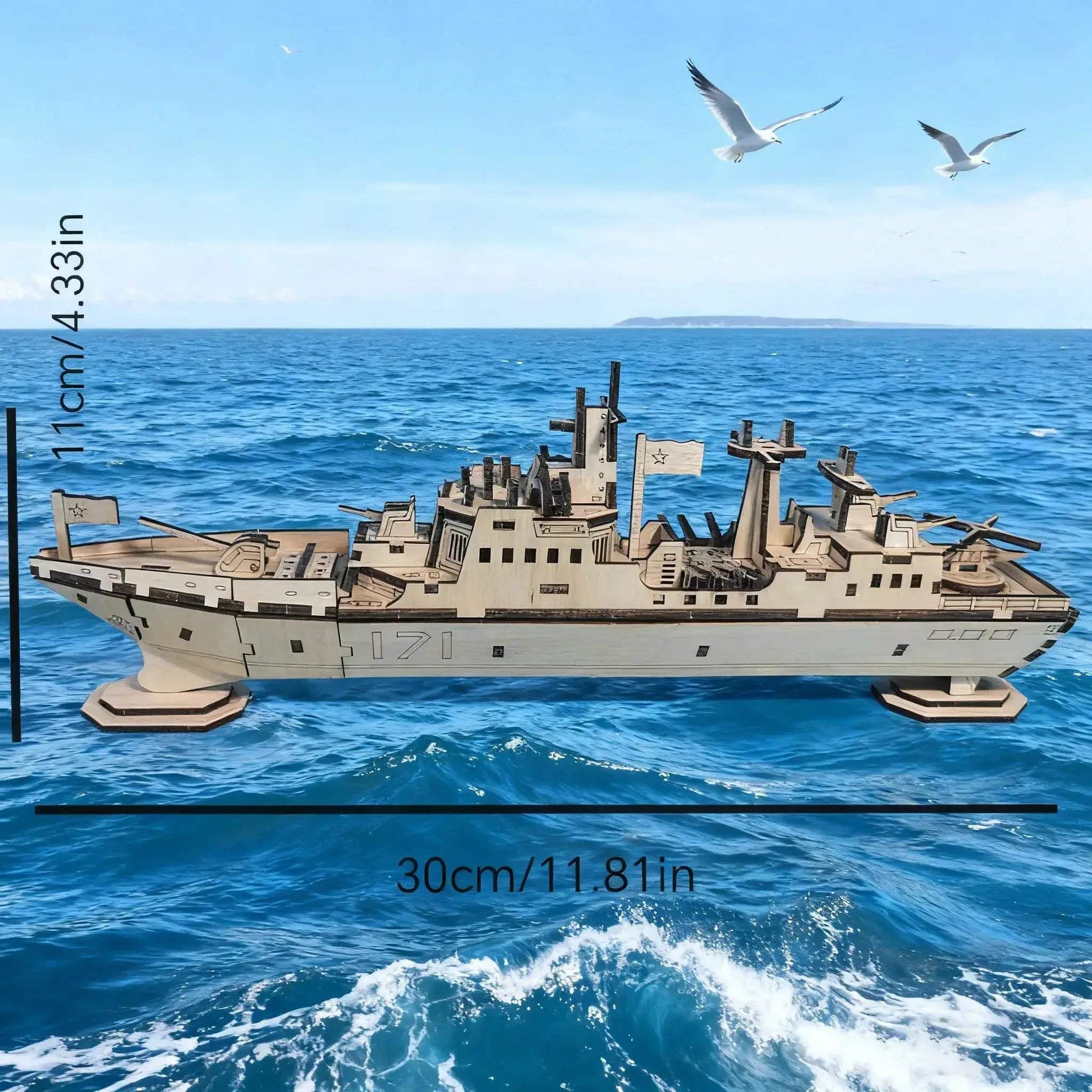  3D Puzzle Warship Model Christmas Edition Gift -  ToylandEU™