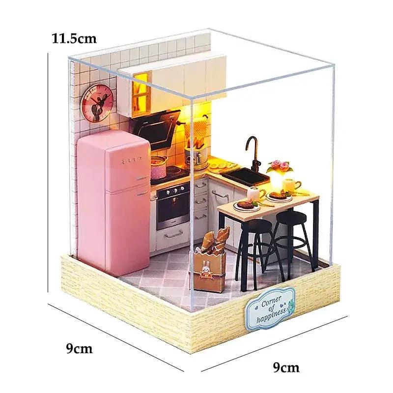  Wooden Miniature Doll House DIY Kit For Easy 3D Puzzle -  ToylandEU™