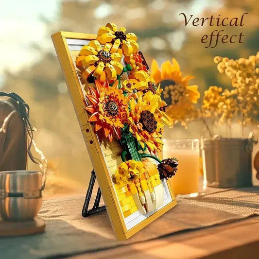  3D Sunflower Building Blocks Frame Lego Compatible -  ToylandEU™