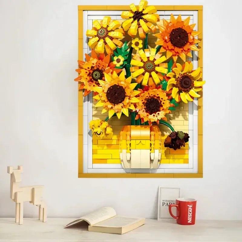  3D Sunflower Building Blocks Frame Lego Compatible -  ToylandEU™