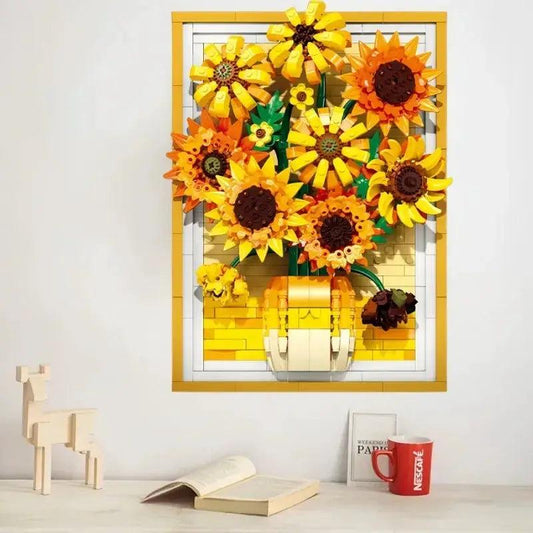  3D Sunflower Building Blocks Frame Lego Compatible -  ToylandEU™