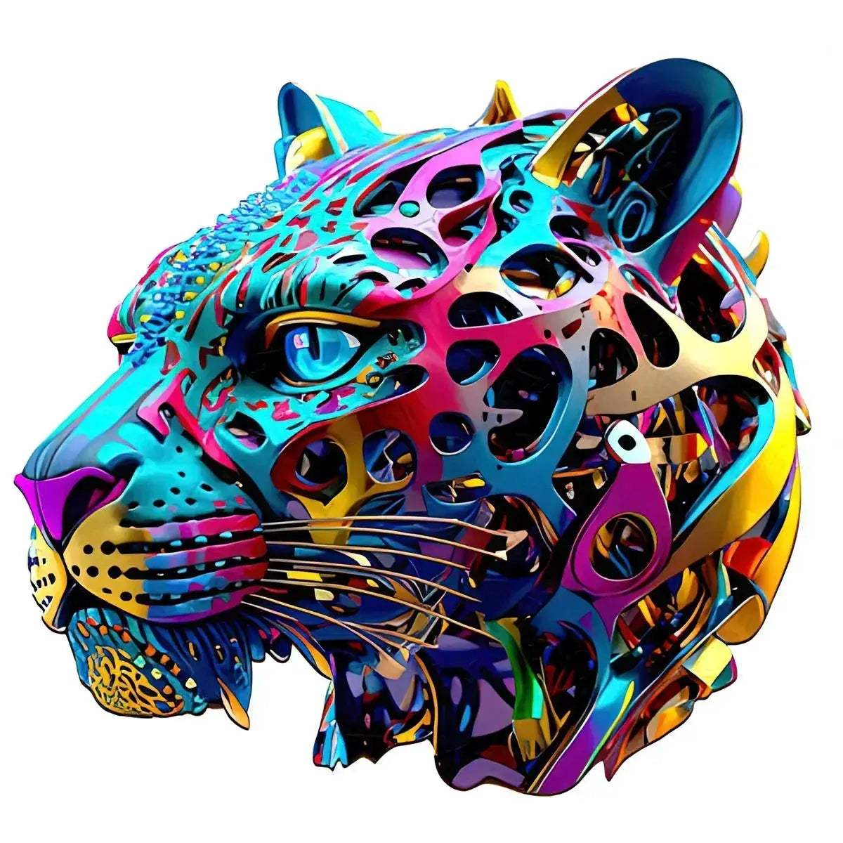 3D Wooden Animal Jigsaw Puzzle For All Ages Interactive Lion - ToylandEU