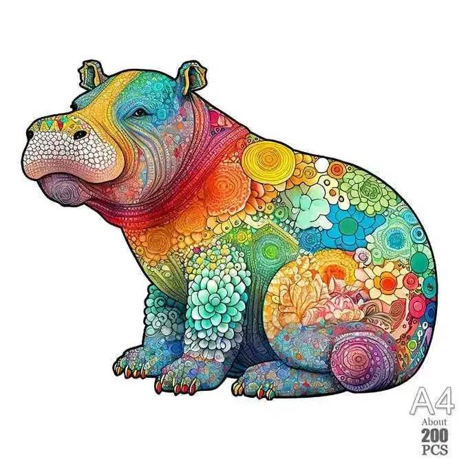 3D Wooden Animal Jigsaw Puzzle For All Ages Interactive Lion - ToylandEU