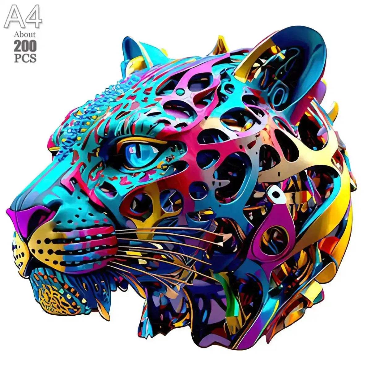3D Wooden Animal Jigsaw Puzzle For All Ages Interactive Lion - ToylandEU