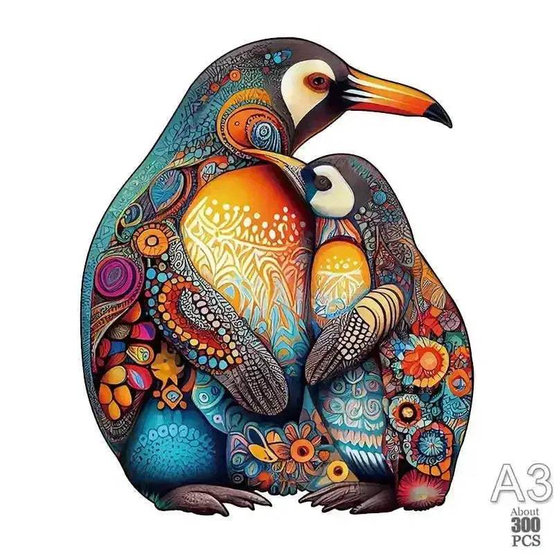 3D Wooden Animal Jigsaw Puzzle For All Ages Interactive Lion - ToylandEU