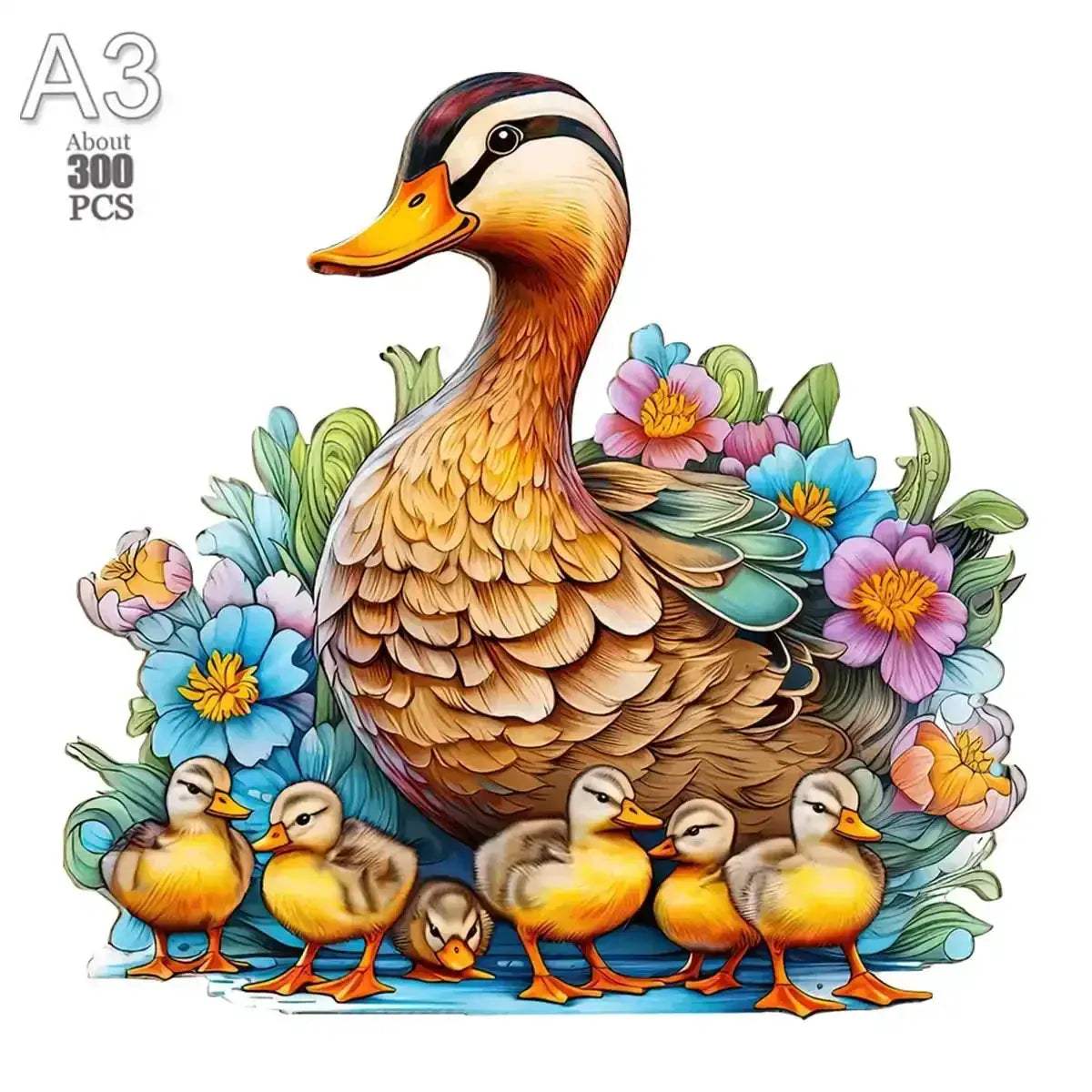 3D Wooden Animal Jigsaw Puzzle For All Ages Interactive Lion - ToylandEU
