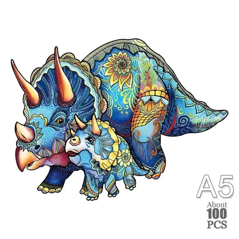  3D Wooden Animal Jigsaw Puzzle Interactive Lion -  ToylandEU™