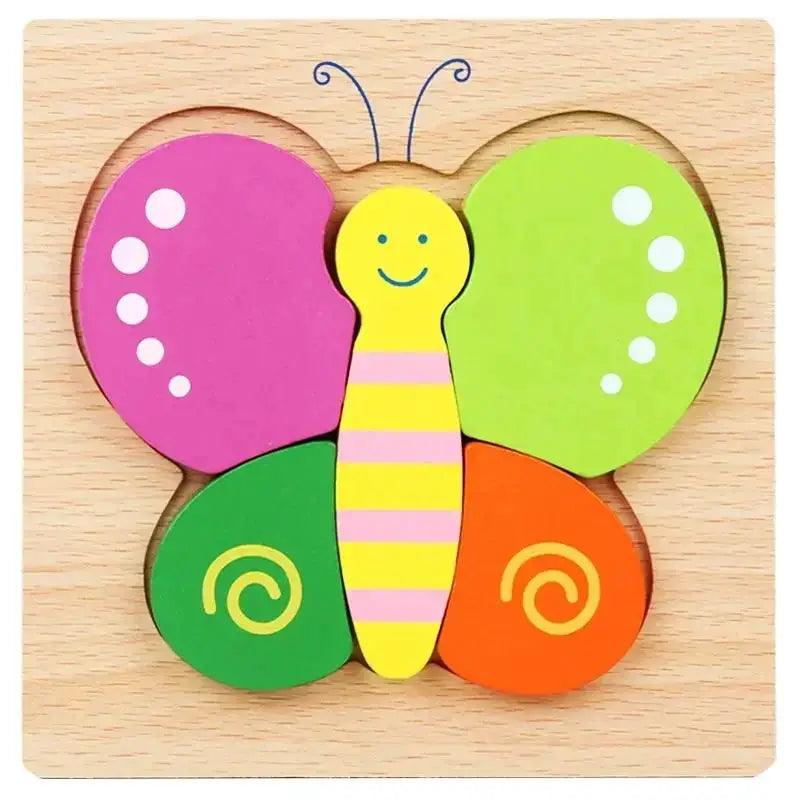  3D Wooden Animal Jigsaw Puzzles For Montessori Learning -  ToylandEU™