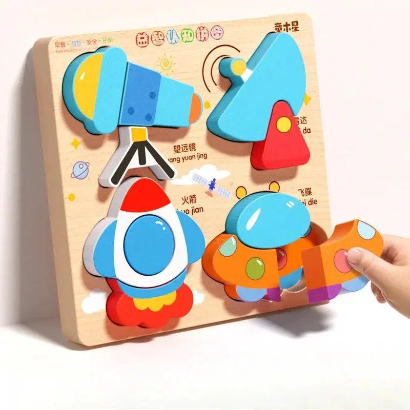  3D Wooden Animal Jigsaw Puzzles For Montessori Learning -  ToylandEU™