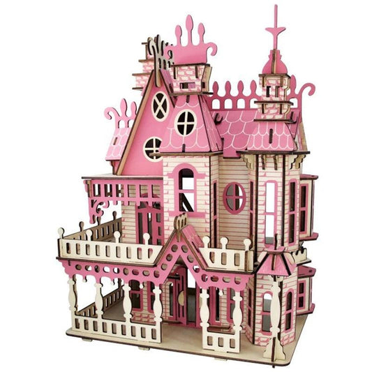  3D Wooden Dollhouse Puzzle | Villa Kit | Toylandeu™ 