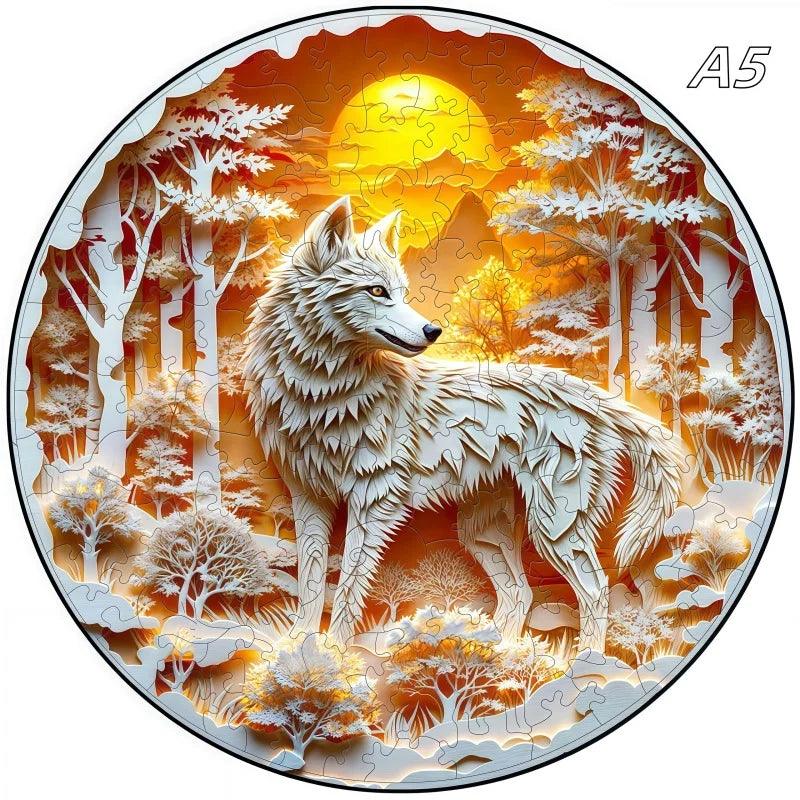  3D Wooden Jigsaw Puzzle TigerPattern Ages 12 Toylandeu 