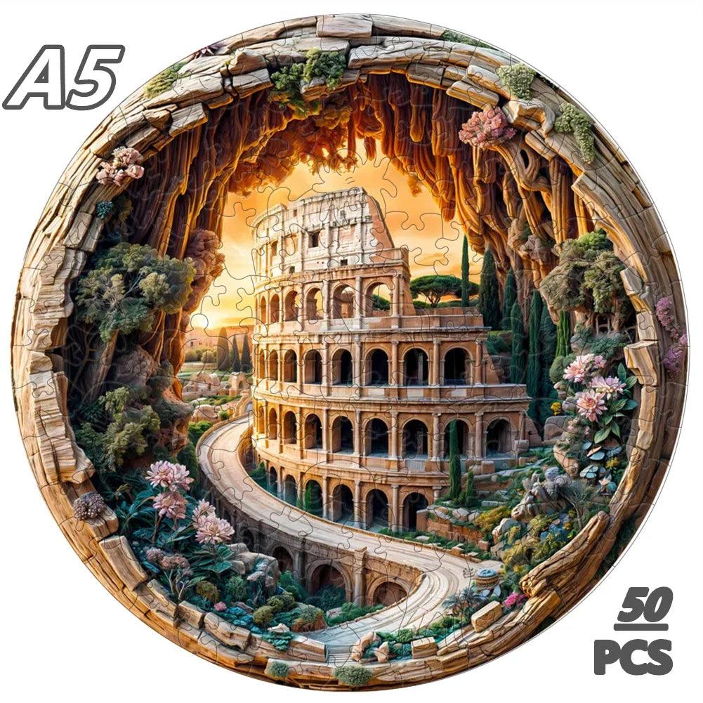  3D Wooden Jigsaw Puzzle TigerPattern Ages 12 Toylandeu 