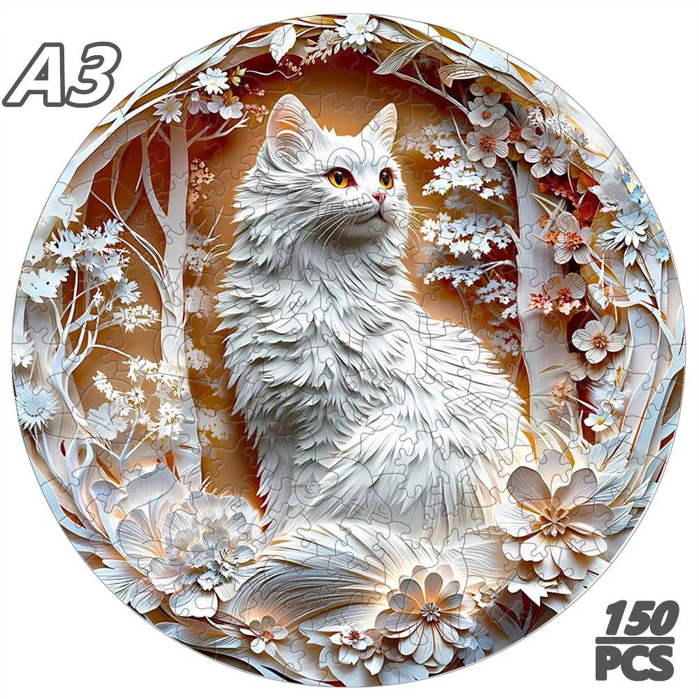  3D Wooden Jigsaw Puzzle TigerPattern Ages 12 Toylandeu 