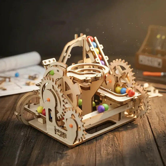  3D Wooden Marble Run Puzzle Kit Electric Coaster -  ToylandEU™