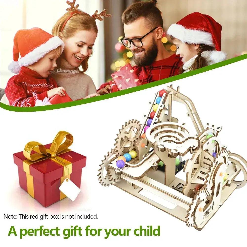  3D Wooden Marble Run Puzzle Kit Electric Coaster -  ToylandEU™