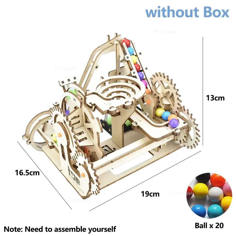  3D Wooden Marble Run Puzzle Kit Electric Coaster -  ToylandEU™
